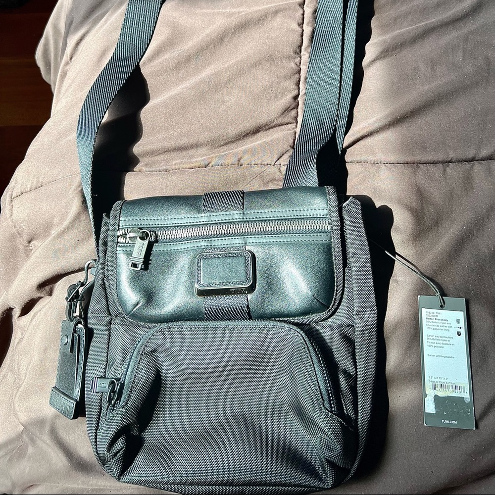 Tumi black Barton crossbody bag